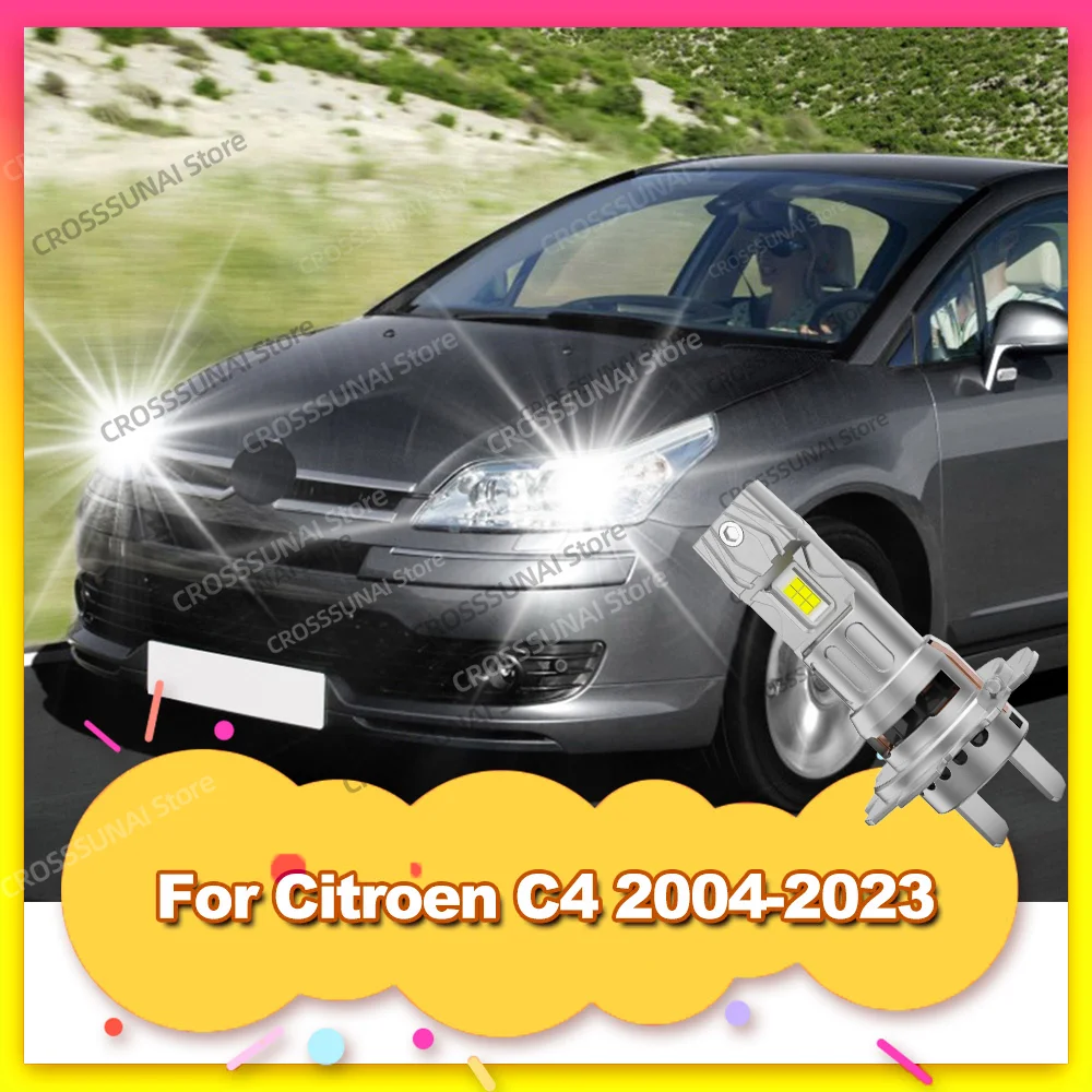 LED Low Beam H7 Bulbs For Citroen C4 2004-2023 2007 2008 2009 2010 2011 2012 2013 2014 2015 2016 2017 2018 2019
