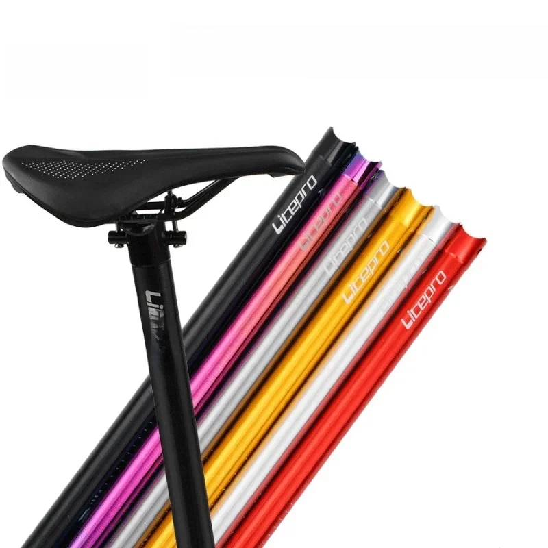 AliExpress NONE Litepro Bicycle  Seat Tube 33.9*600mm Aluminum Alloy MTB Road Foldable Seatpost Universal Accessories 5 Colors Available