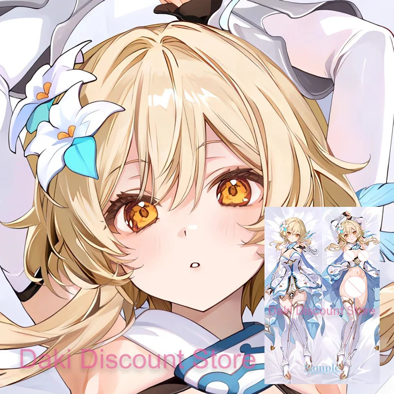 

Dakimakura Lumine Genshin Impact Anime Double-sided Print Life-size Body Pillow Cover Pillowcase Gift