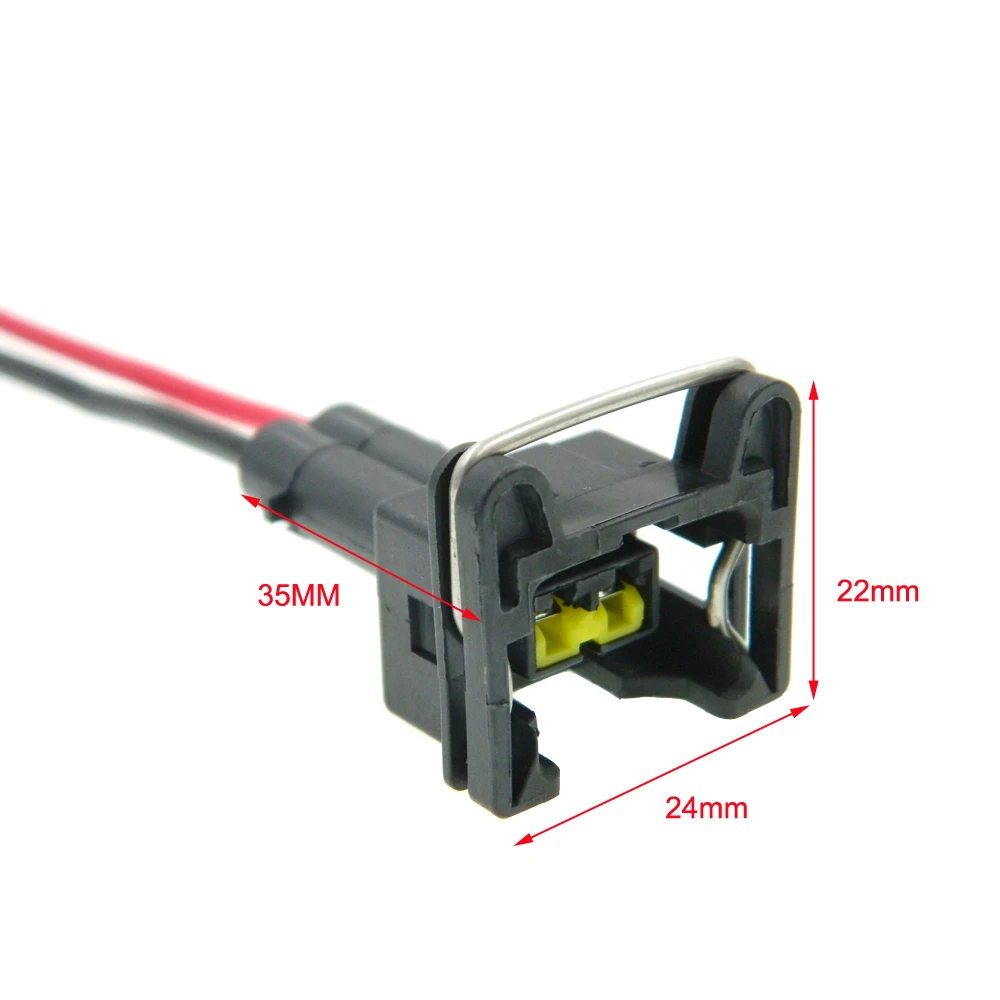 10 Stück Einspritzdüsen-Steckverbinder, Verdrahtungsstecker, Clips, Boost-Magnetventil, passend für EV1 OBD1 Pigtail Cut & Splice 440cc 650cc 850cc 1000cc – Detail 5