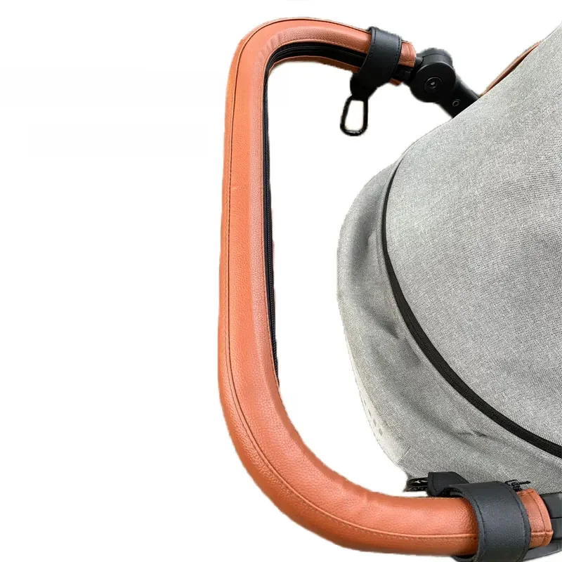 Neue Leder griff abdeckung kompatibel gesslein f4 Kinderwagen Kinderwagen Bar Ärmel Fall Armlehnen bezug Kinderwagen Zubehör