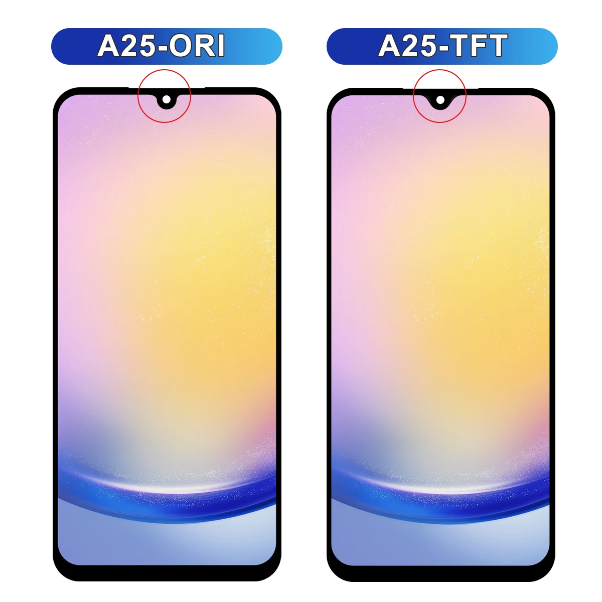 TFT Quality For Samsung A25 LCD Display Touch Screen with Frame, For Samsung A256B/DS A256B A256E A256U Display