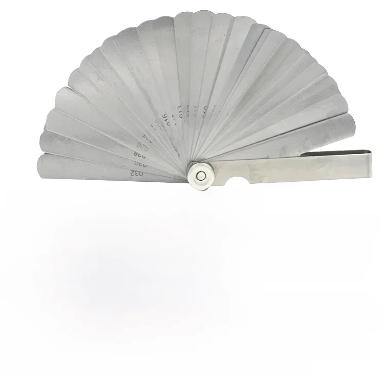 Brand new 32 ostrza Feeler Gauge Metric 0.02-1.00mm wypełniacz do szczelin dostroić grubość zestaw Gage — zdjęcie 2