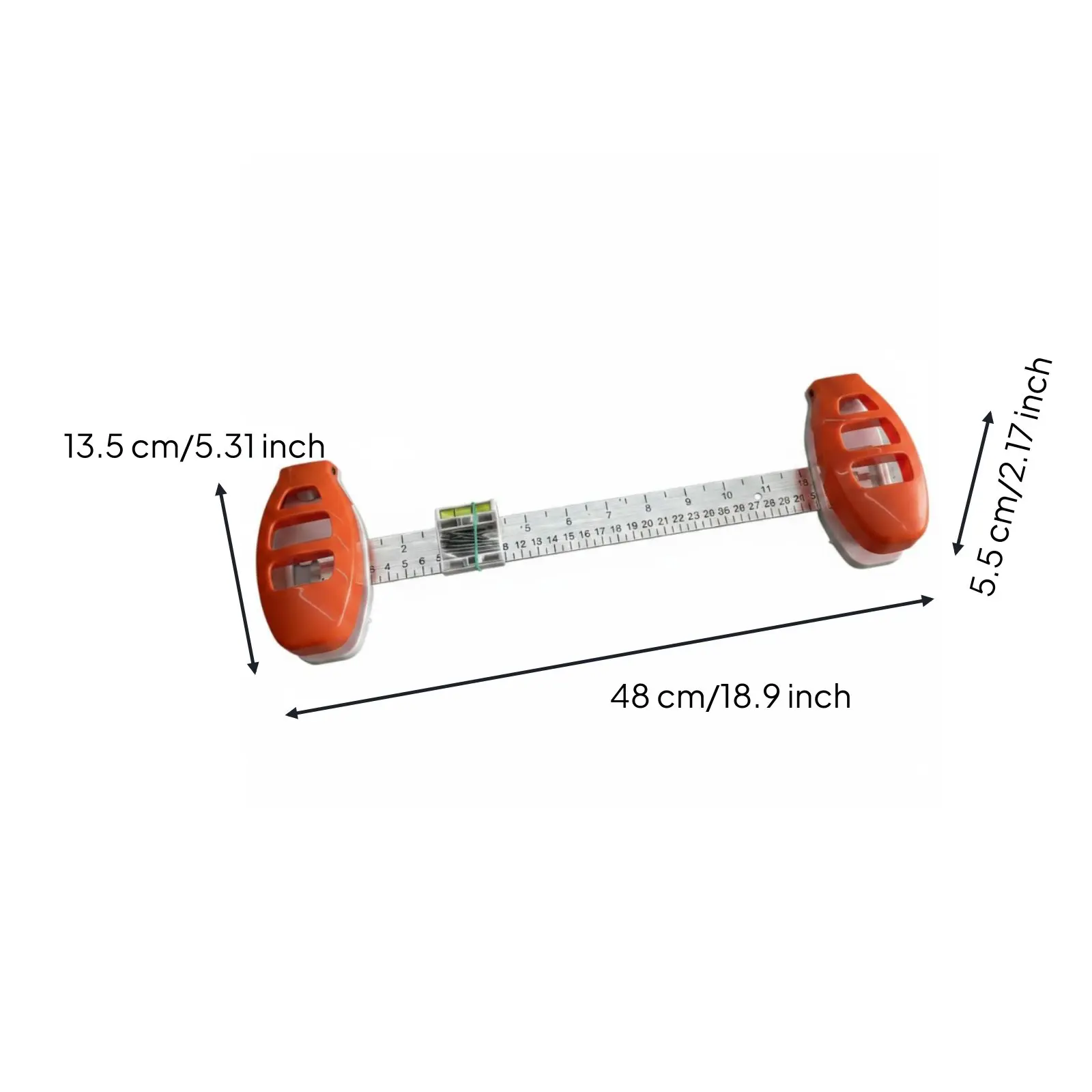 Picture 7: Picture Hanging Level Ruler Tool Frame Positioning Balance Tool Versatile Wall Decor for Hole Marking and Measuring Angle Ruler