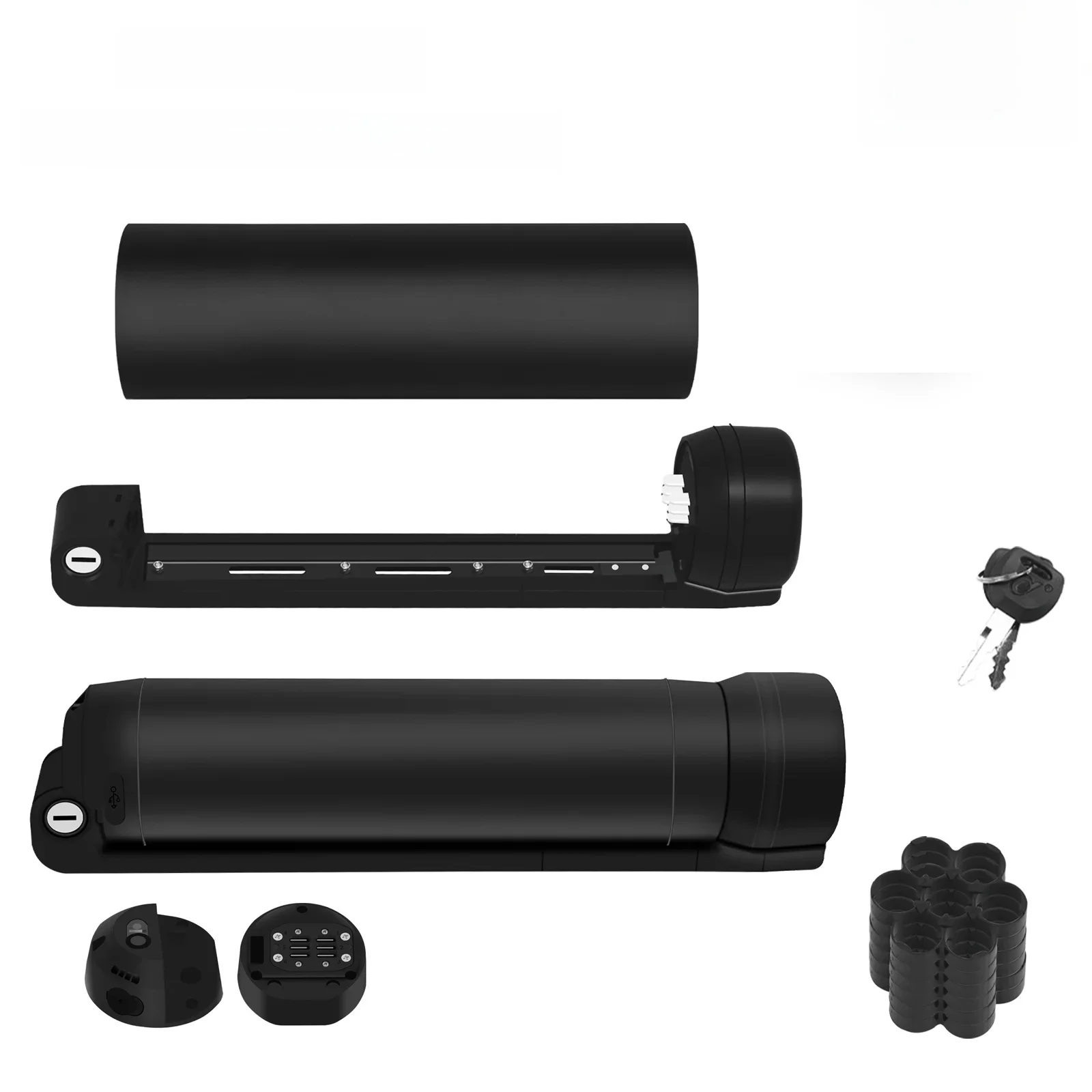 AliExpress NONE MAX 21pcs 21700 Cells Ebike Battery Case Battery Box Ebike Battery Downtube Case with Battery Holder