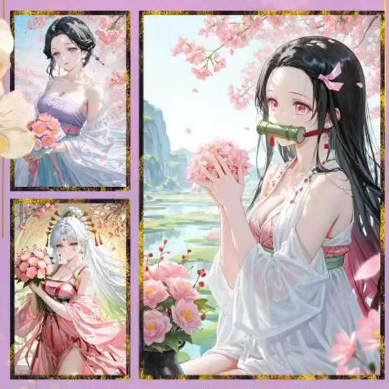 Huanxi Creazione culturale Commerci all'ingrosso Collezione Demon Slayer Booster Box Wave1 Raccoglitore Waifu Style Kids Gioco di carte da gioco Gioco di calamari