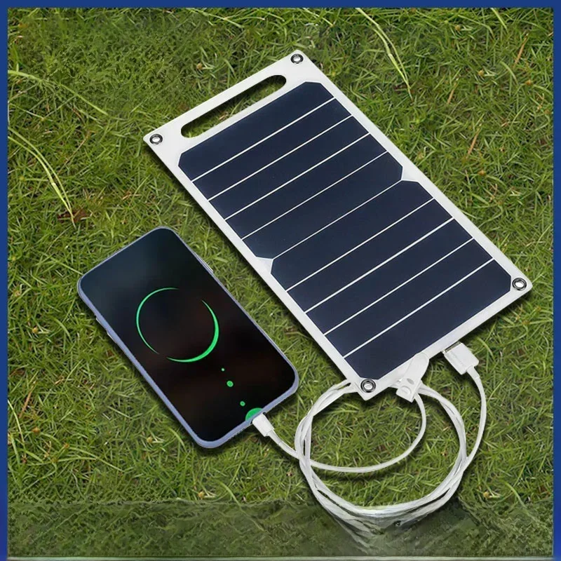 Panneau solaire 30W avec USB, étanche, pour randonnée et Camping en plein air, batterie Portable, batterie de chargement de téléphone Portable, panneau de charge 6.8V
