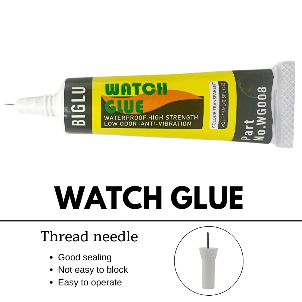 BIGLU 15ml Waterproof Soft Clear Repair Smart Watch Glue Seal Metal Glass Jewelry DIY Cover Frame Adhesive