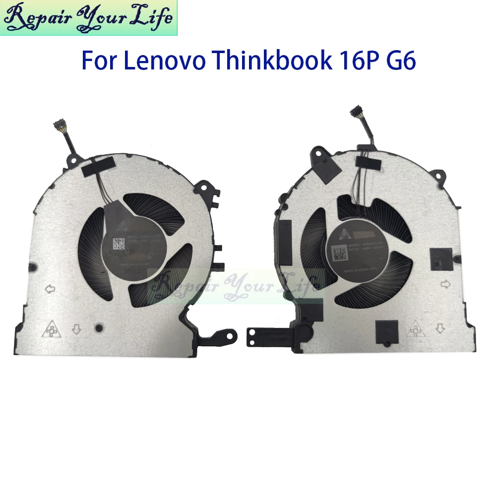 

Вентилятор охлаждения процессора и графического процессора 12В для ноутбуков Lenovo ThinkBook 16p G5 IRX Type 21N5, кулер-радиатор NS8CC33-23J09 NS8CC34-23J10 5F10S14178