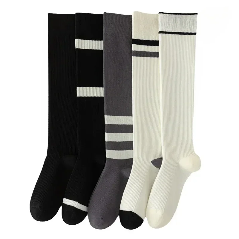 Waden socken Druck schlanke Schlankheit socken Casual Sport Long Tube Socken Damen modische Preppy
