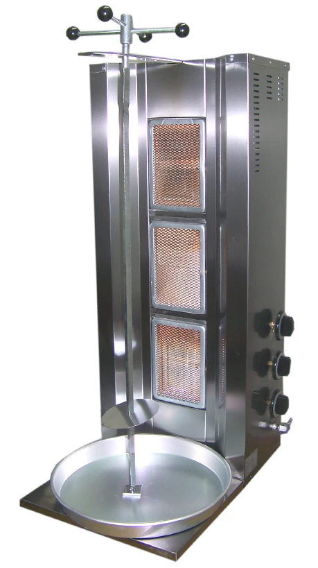 

Emir doner kebab machine 3 radian LPG gas Ce option turkish doner kebab commercial kitchen equipment