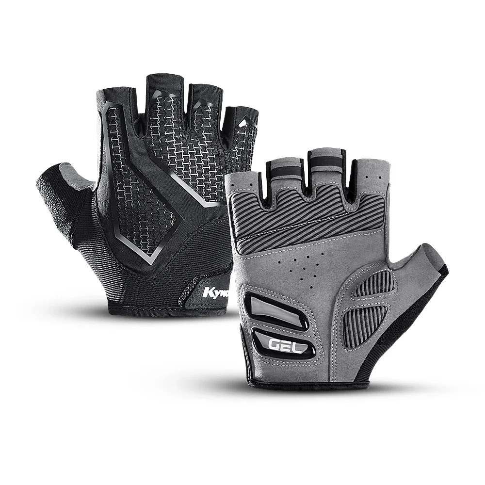 AliExpress MTB Road Bike Half Finger Cycling Gloves Fishing Fitness Gloves Black Shockproof Wear Resistant Breathable Motorcycle Gloves
