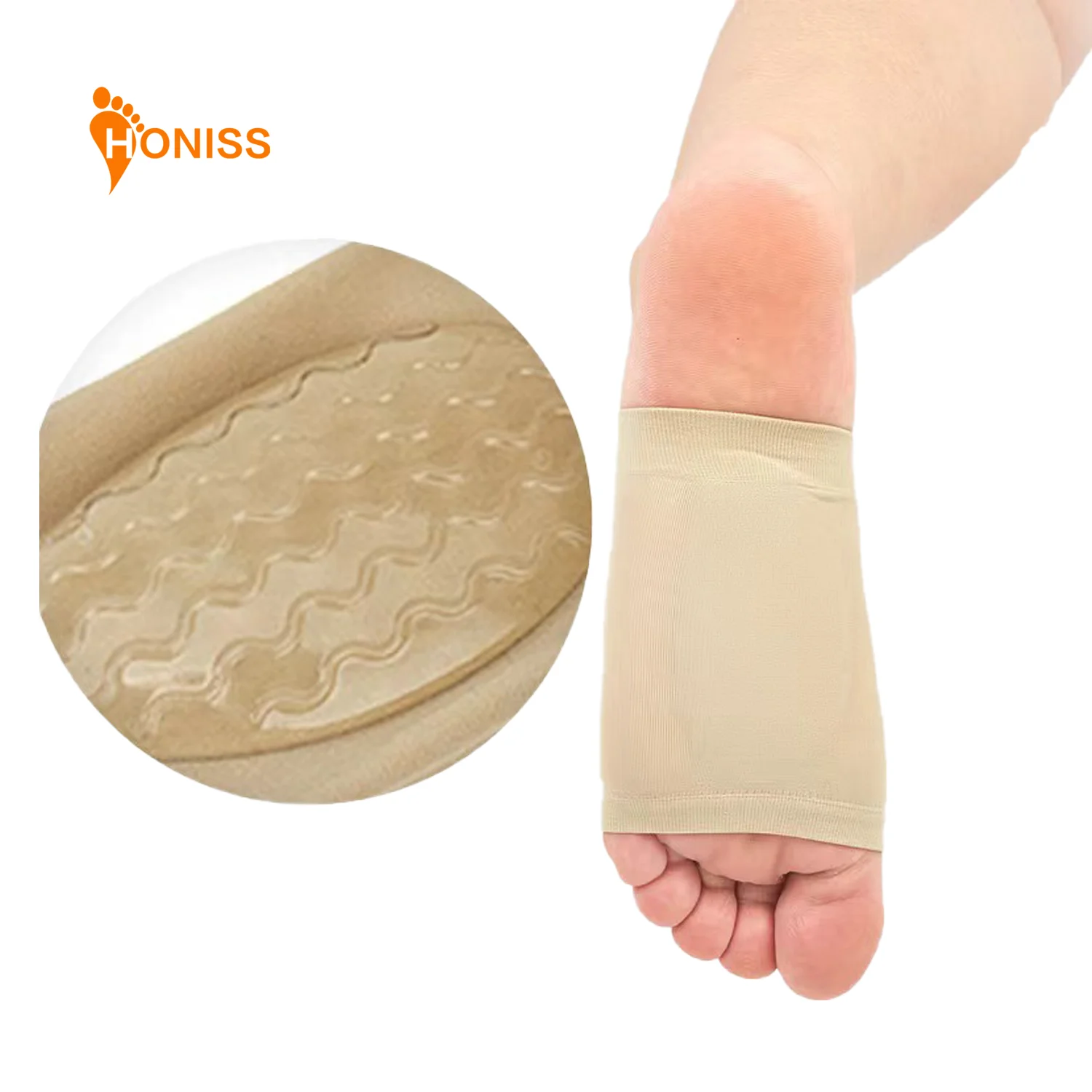 Plantillas ortopédicas de soporte para arco de pies planos para hombres y mujeres, almohadillas de vendaje para zapatos, plantillas deportivas Valgus Varus, 2 pares