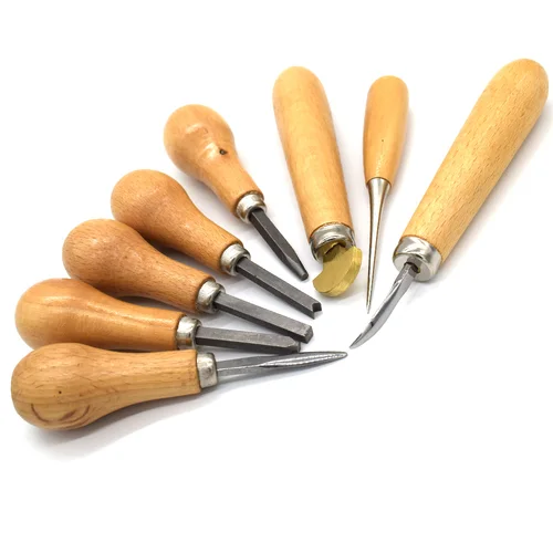 나무 손잡이가 있는 다이아몬드 베젤 세트용 보석 세팅 도구, 수공구 푸셔 