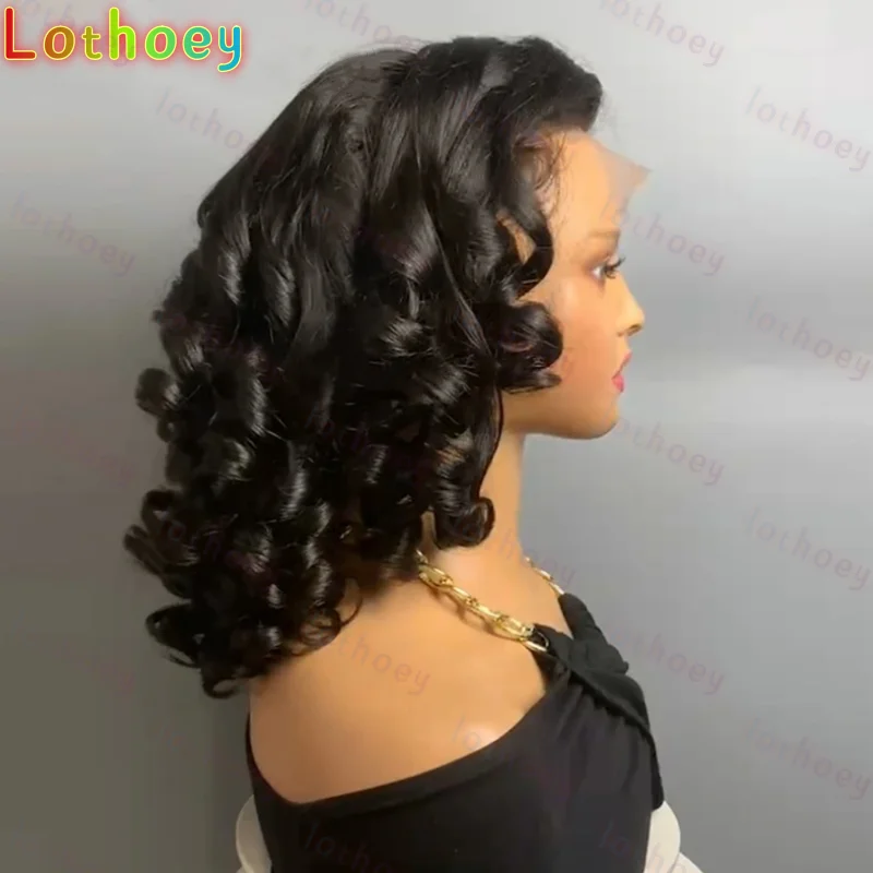 5X5Правое смещение, надувной вьющийся парик с стрижкой пикси, кружевной передний прозрачный кружевной парик из бразильских волос, парик NaturaHair в стиле ретро, косплей