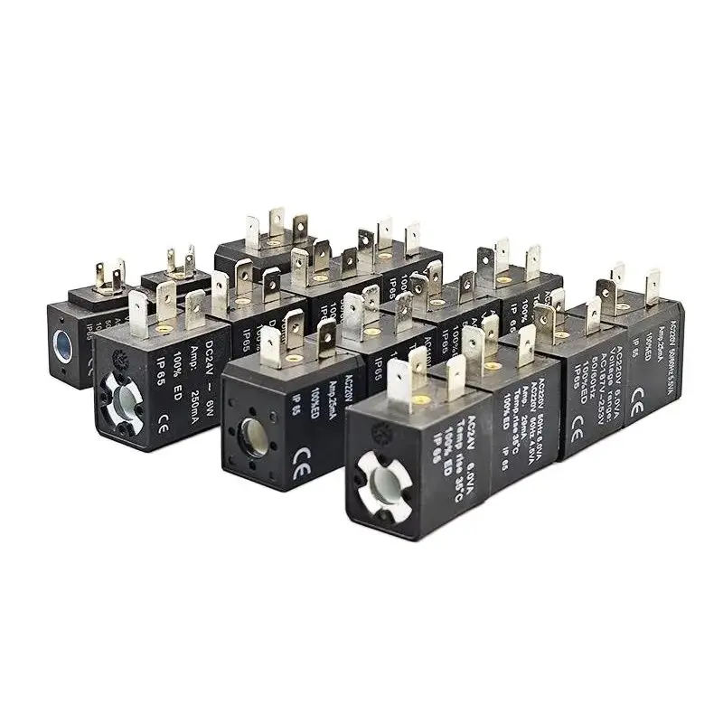صمام لولبي All-copper solenoid valve coil AC220V 3.5VA 6.0VA DC24V 3.0W 6.0W الهواء المضغوط — تفصيل 2