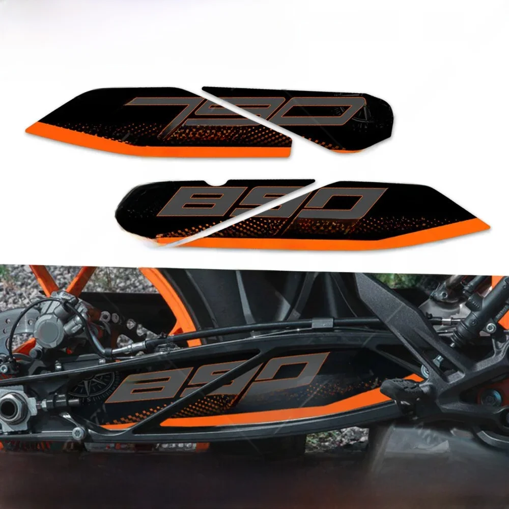 Autocollant de bras oscillant de moto, pour KTM Duke 790 890S 890R 890GP 3M, Protection d'arbre rotatif, autocollant de bras oscillant étanche