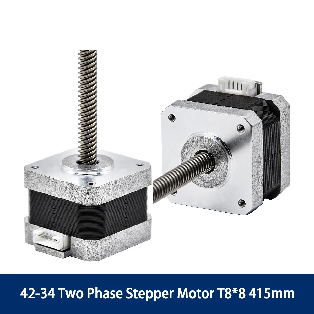 3D Printer Stepper Motor 42-34 T8*8 Z Axis Two Phase Stepper Motor Screw 40N.CM Torque for Nema 17 CR10 CR10S Series 3D Printer