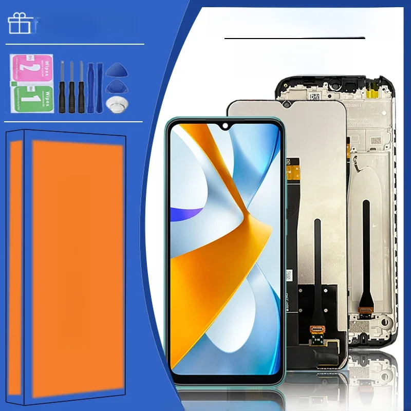 6.71 "testowane dla Xiaomi Pocophone Poco C40 wyświetlacz LCD wymiana zespołu ekranu dotykowego dla Xiaomi Poco C40 220333 Ekran QPG — zdjęcie 2