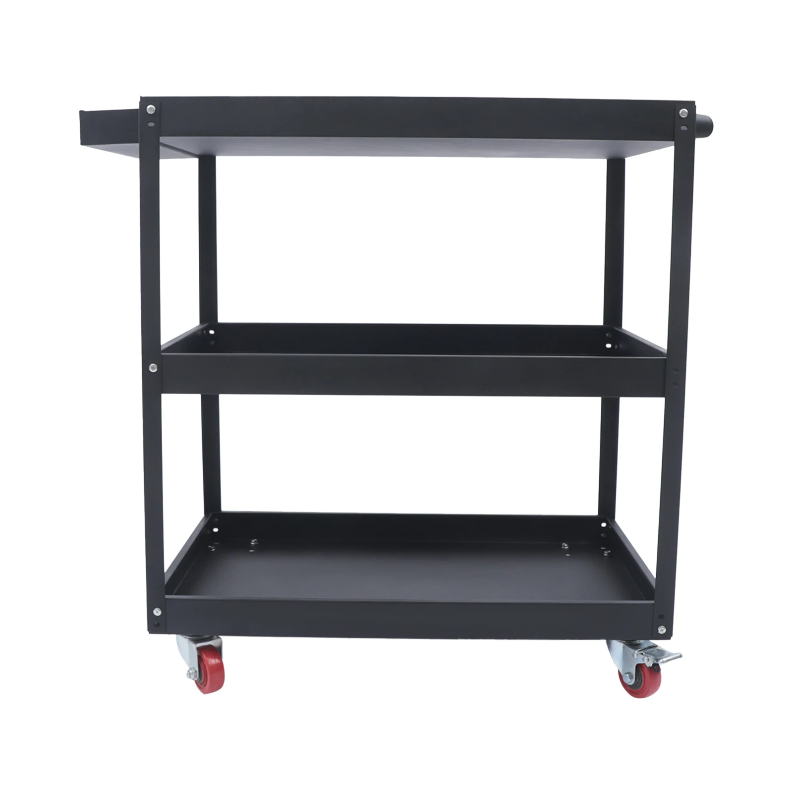 

3 Tier Rolling Tool Cart, Industrial Service Cart, Heavy Duty Steel Utility Cart, Tool Organizer, Design for Garage, Warehouse