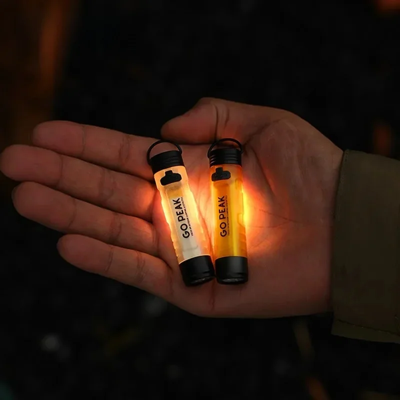 GOPEAK Pocket Mini-zaklamp Outdoor Key Clip Cap Ambient Led Lang uithoudingsvermogen Ramphulp Noodsituatie 5050 Klein licht - afbeelding 2