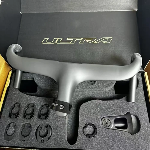 Manillar integrado de carbono aero ONE ULTRA, manillar de bicicleta de carretera con rastro oculto, 360/380/400/420, bicicleta de carreras de 28,6mm
