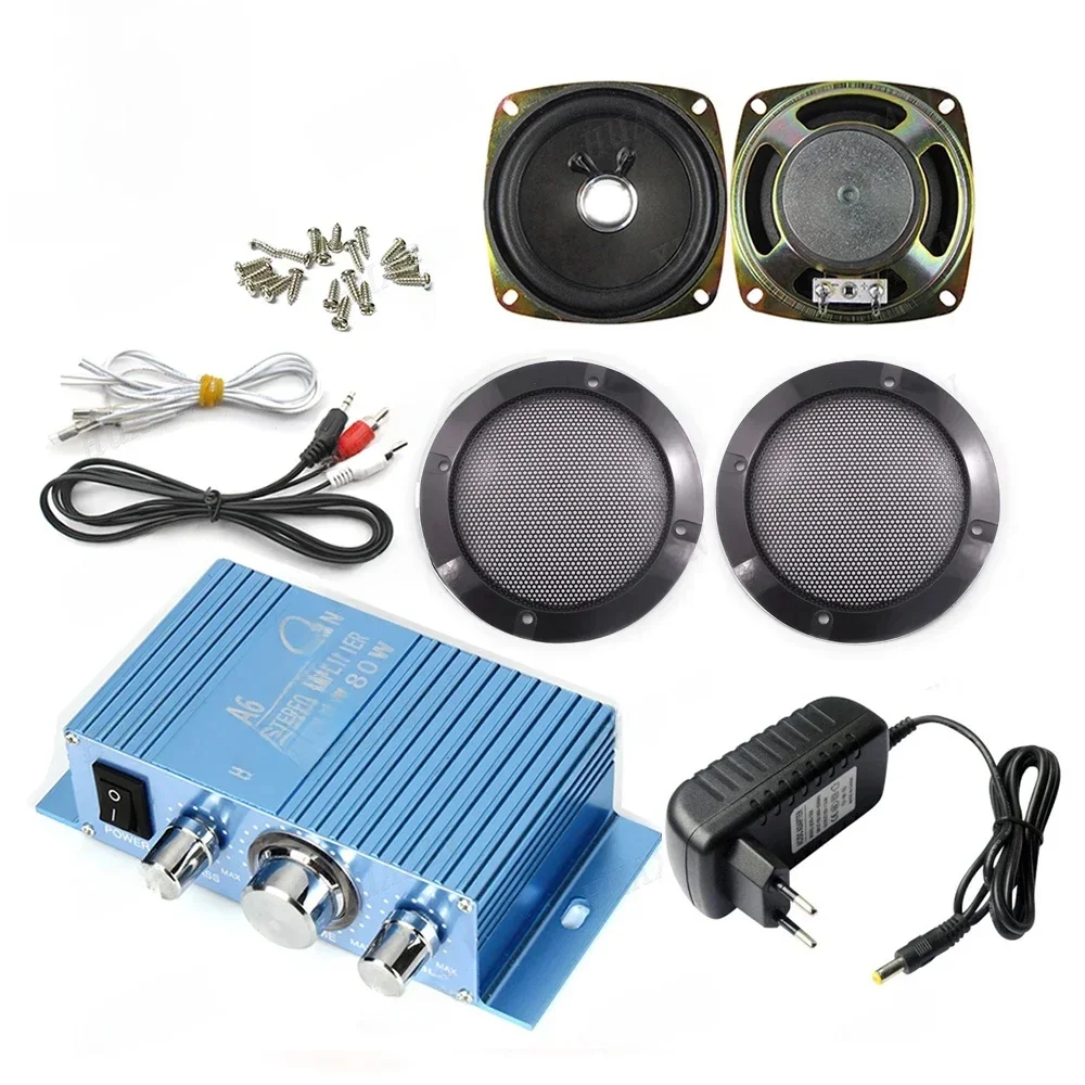 Amplificateur stéréo audio Hi-Fi pour jeu d'arcade, kit audio, haut-parleur 4 "8Ohm 5W pour Raspberry Pi, flipper PCB multi-jeux