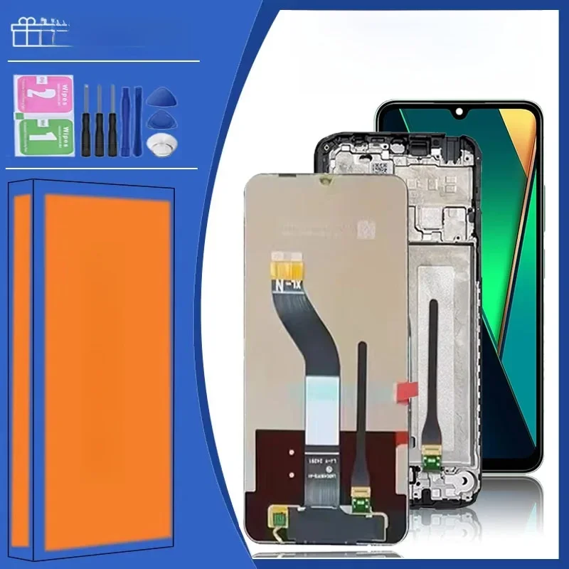 6.88'' AMOLED Wyświetlacz LCD z ekranem dotykowym i digitizerem do Xiaomi Redmi 14C 2411DRN47C / Poco C75 2410FPCC5G - Zamiennik — zdjęcie produktu 7