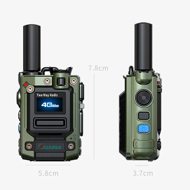 Imagem -03 - Wurui-poc Walkie Talkie Rádios de Longo Alcance 4g Telefone Bidirecional Interfone de Polícia Militar Global-pt K300 sem Taxa