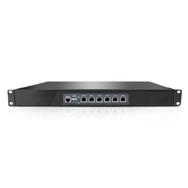 Router Suave en Rack 1U S03 con Intel Atom/Celeron/Core, 6 Puertos LAN de 2.5G para pfSense/OPNsense/iKuai