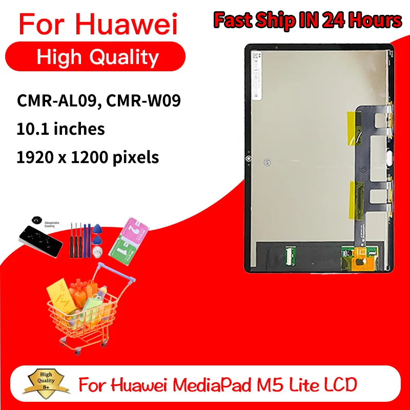 

Новый сенсорный экран (дигитайзер) 10.1 дюйма для Huawei MediaPad M5 Lite BAH2-L09 BAH2-W19 BAH2-W09 BAH2-AL10, комплект для замены