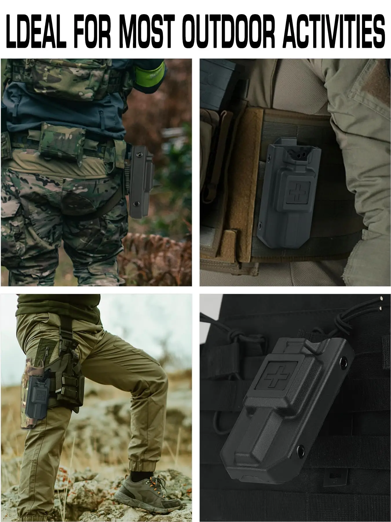 Tourniquet Holder with Tactical Holster Adapter Mount,Tourniquet Pouch Kit Police Gear Accessories Outdoor Emergency Supplies - view 3