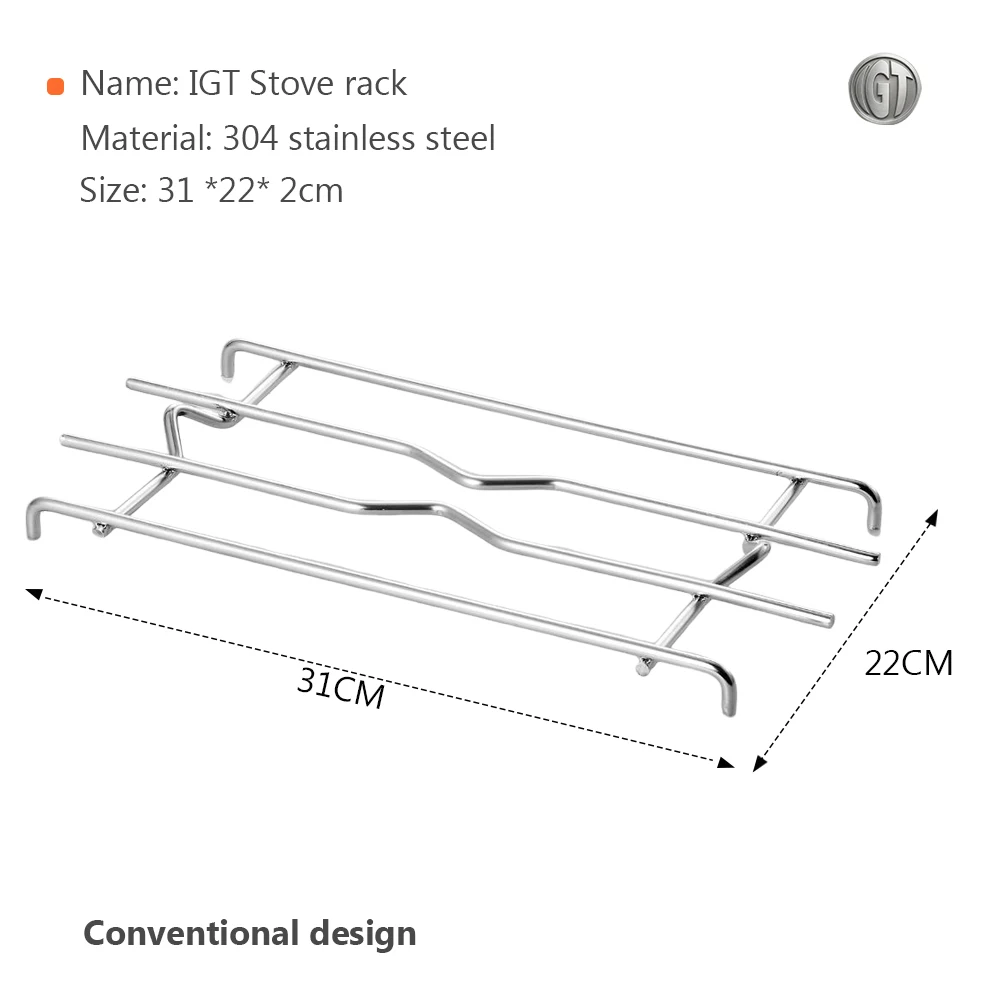 Pandatour ﻿ IGT Herdzubehör Gasherd-Modifikationsabdeckplatte Herdplatte ﻿ DIY Kreativität: Geschwärztes Camping-Equipment – Detail 5