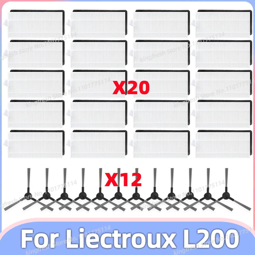 متوافق مع ( Liectroux L200 ) قطع غيار الفرشاة الجانبية مرشح HEPA الملحقات البديلة
