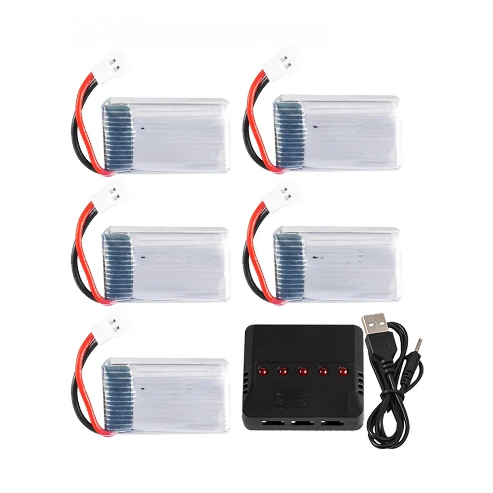 3.7V 300mAh 702030 Lipo Battery With Charger For Udi U816 U830 F180 E55 FQ777 FQ17W Hubsan H107 Syma X11C FY530 RC Drone Parts