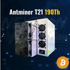 FA BEST OFFER Bitmain Antminer T21 190TH/S Bitcoin Miner with Power Supply