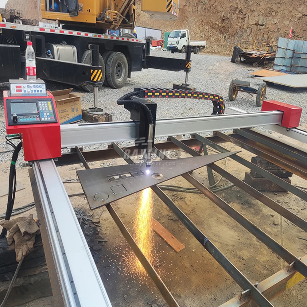 Portable Automatic Gantry Flame CNC Plasma Cutting Machine 1500*3000 Size Stepper Motor Cutting Machine