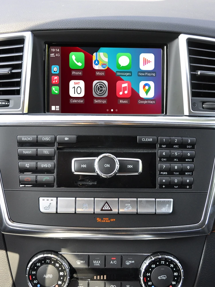 Kabelloses Carplay für Mercedes Benz ml gl w166 x166 ntg4.5/4,7 2013-2015 Android Auto Mirror Link Airplay Auto spielen Bluetooth USB