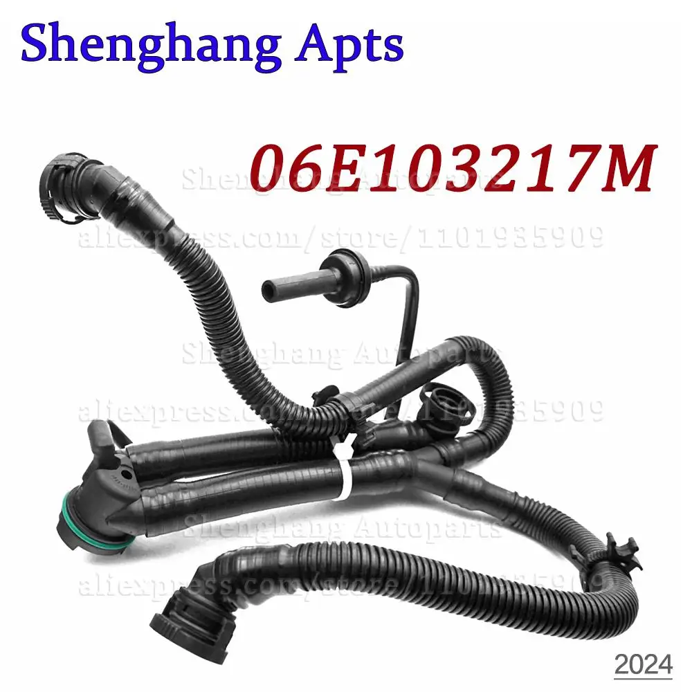 06E103217M 06E 103 217 M Wąż odpowietrzający skrzyni korbowej do Audi A4 S4 A6 S6 2005-2008 A8 S8 2004-2007 A8 Quattro 2003-2007