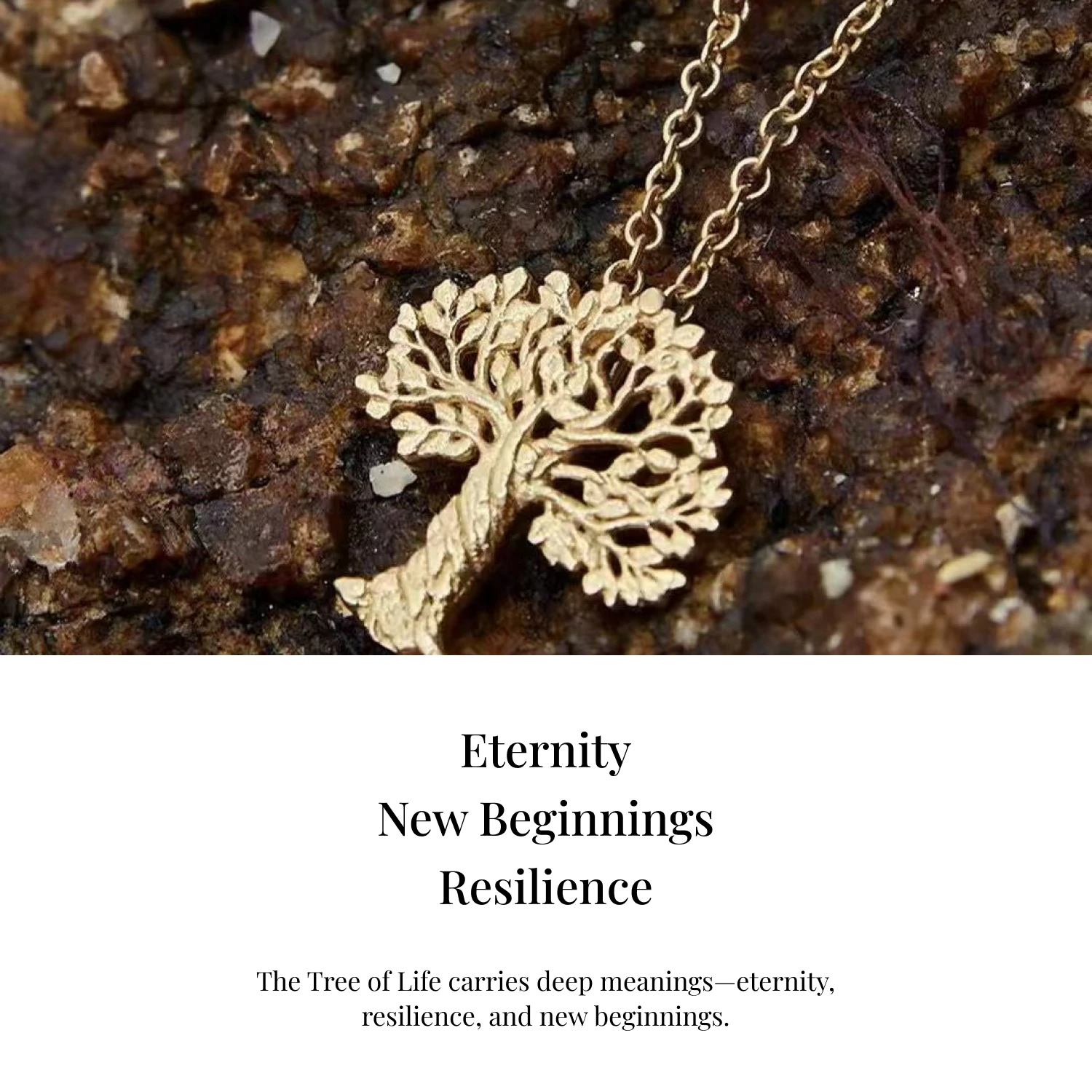 YAJUNIEL 24K Gold Plated Hollow Tree of Life Pendant Necklace for Women Hypoallergenic Brass Spiritual Elegant Jewelry Gift