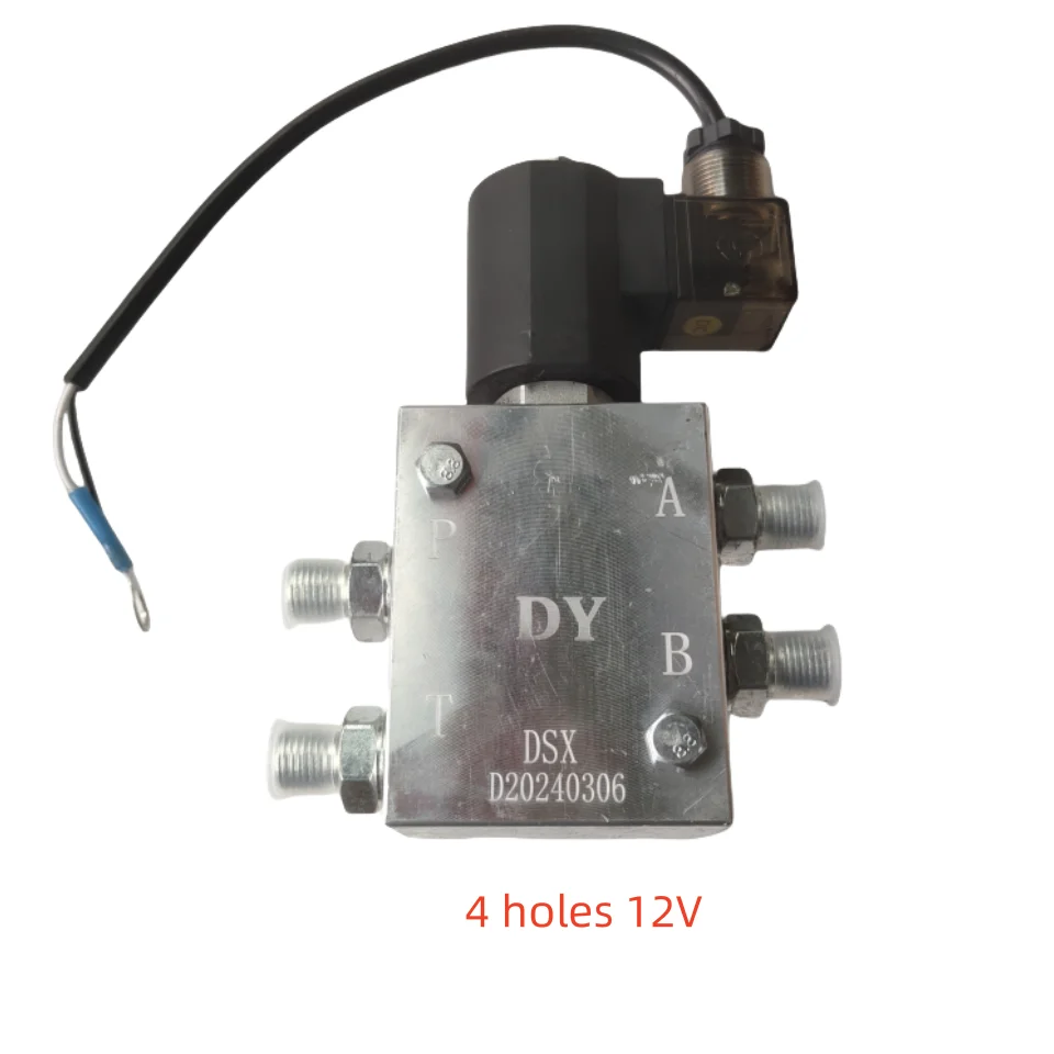 Hydraulic solenoid valve of excavator quick-change connector 12V and 24V quick-change connector cylinder check valve fittings