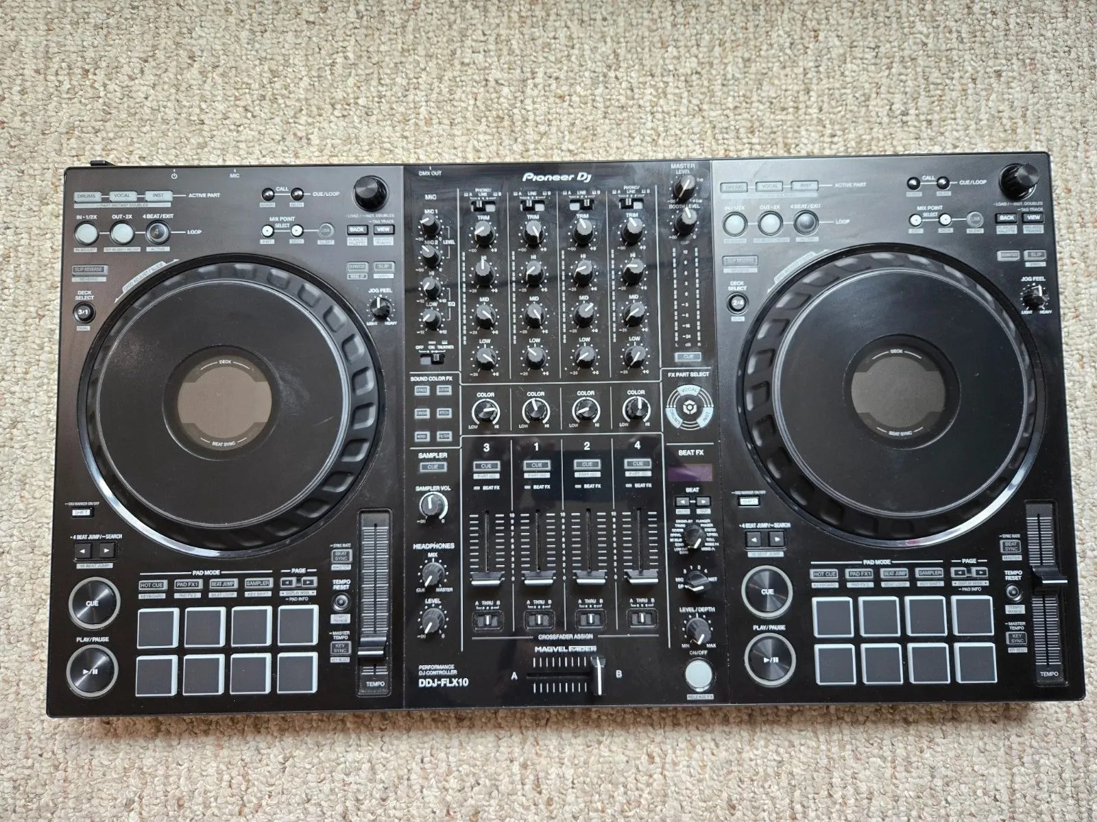 คอนโทรลเลอร์ดีเจ Pioneer DJ Serato DDJ-FLX10 4 ช่องสัญญาณ รุ่นใหม่ล่าสุด