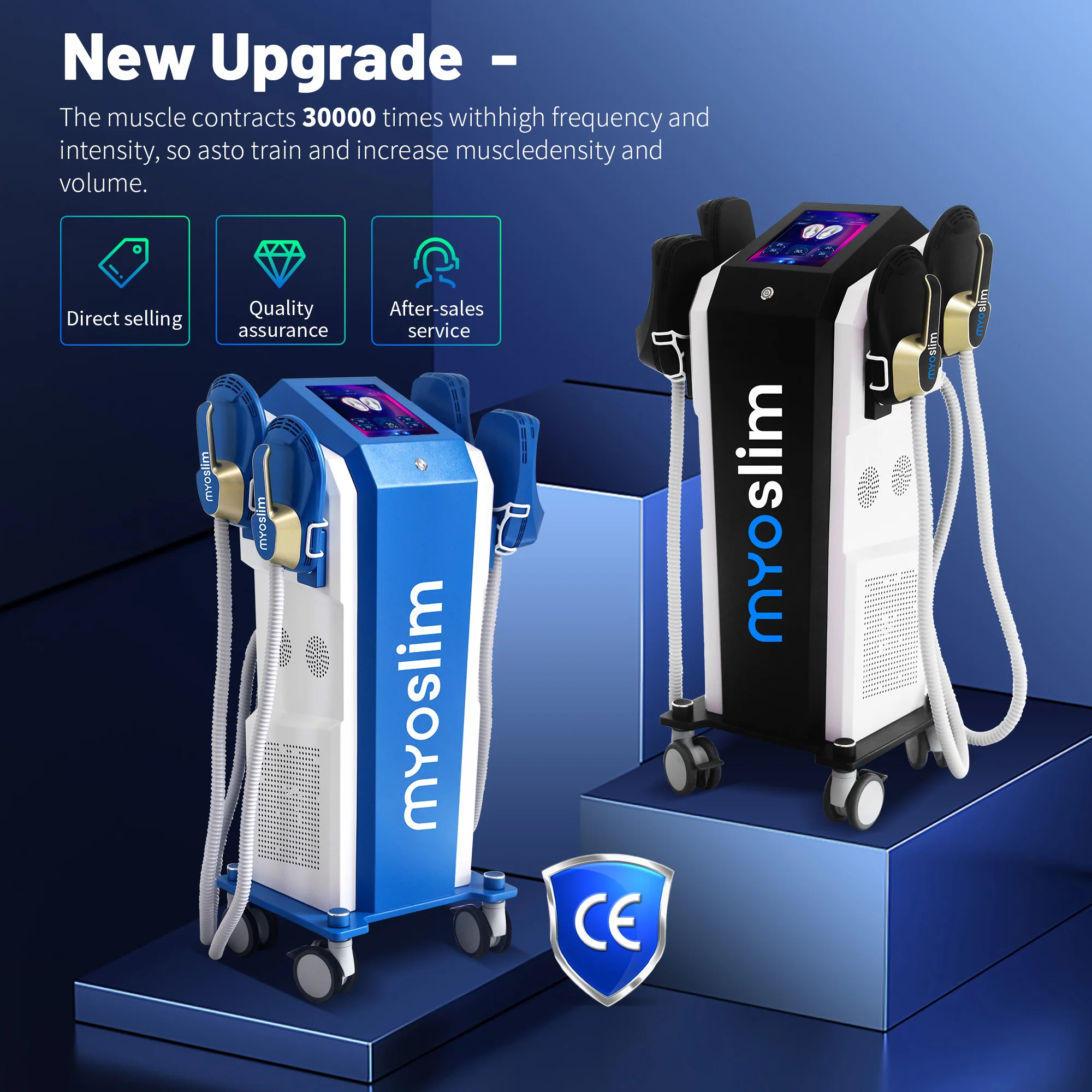 

RF 6500W EMS Body Sculpt Machine Fat Burning Muscle Building Skin Tightening Weight Loss Thin Waist Hip Leg Slimming MYOslim