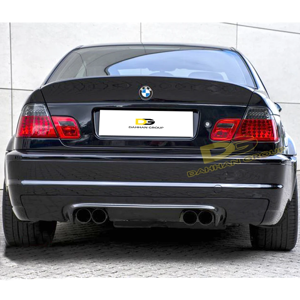 B.M.W 3 Series E46 1997 - 2006 CSL Style 3 Doors Coupe Rear Trunk Boot Spoiler Wing Piano Gloss Black Plastic E46 M3 Kit Bodykit