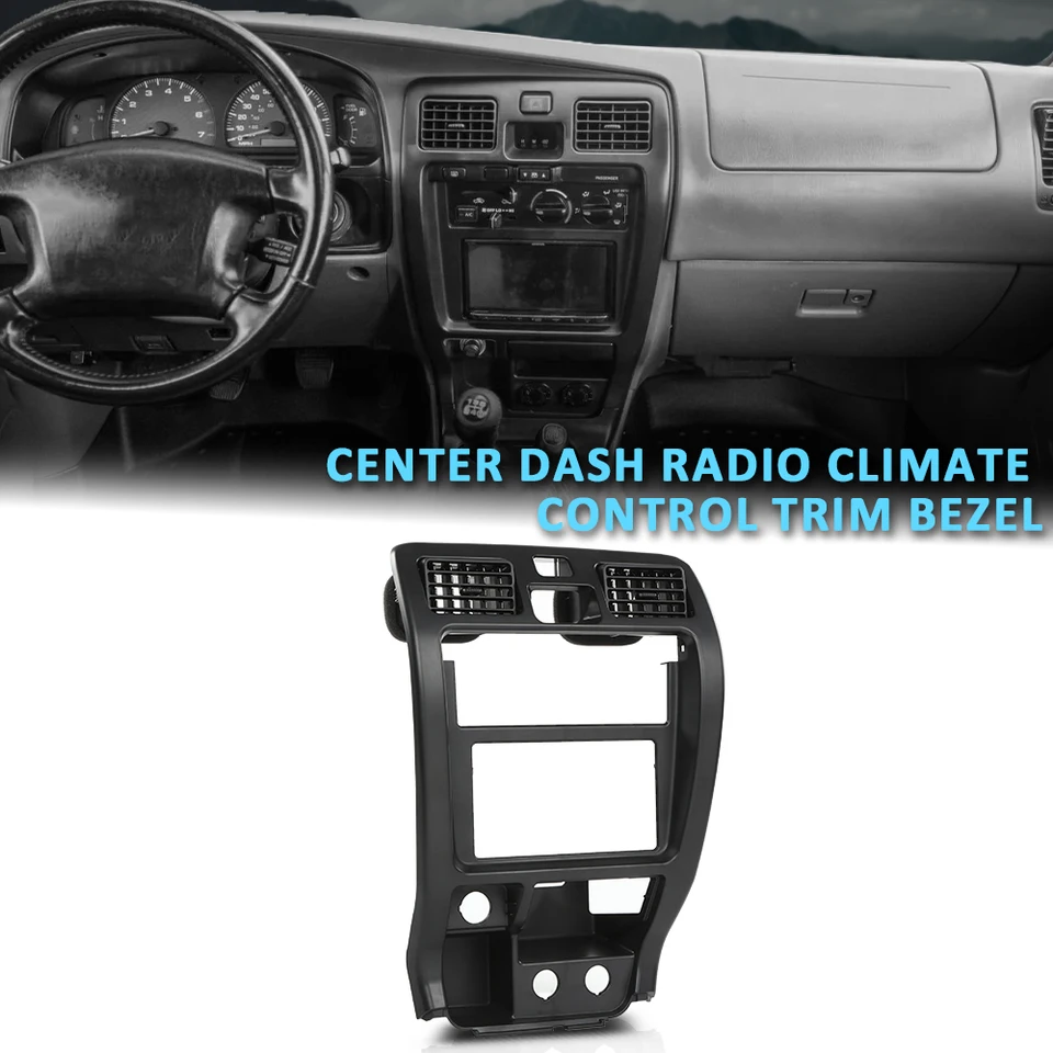 Black Center Console Navigation Panel Cover Trim – Fits 2020+ Toyota 4Runner