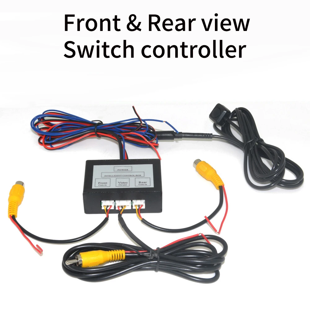 2-Way Reversing Camera Control Box | Switch Between Front & Rear View Instantly | HD Video Output | For Trucks & Cars
