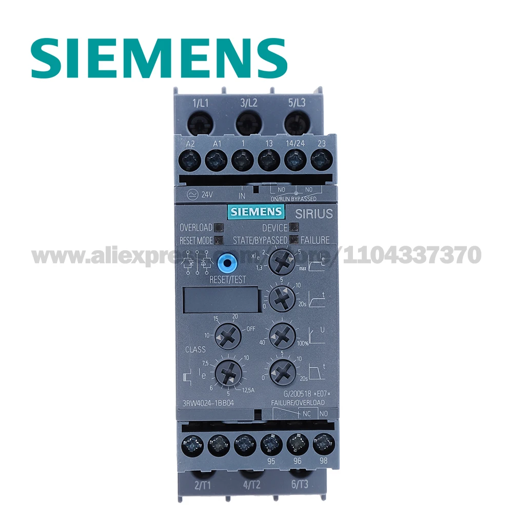 محركات SIEMENS SIRIUS 3RW40 للمبتدئين اللينة ثلاثية الطور 3RW4024 3RW4024 3RW4026 3RW4027 3RW4037 3RW4038 3RW4046 3RW4047-1BB04