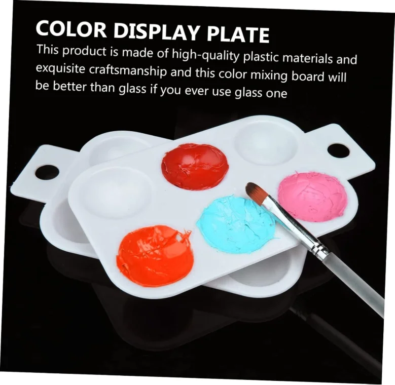 Dos organizadores de paletas de colores paletas de neón paletas de lona paletas de acuarela almohadillas de carteles bandejas de estaciones prang Tin estantes de pintura de acuarela juegan mini estantes de pintura de a
