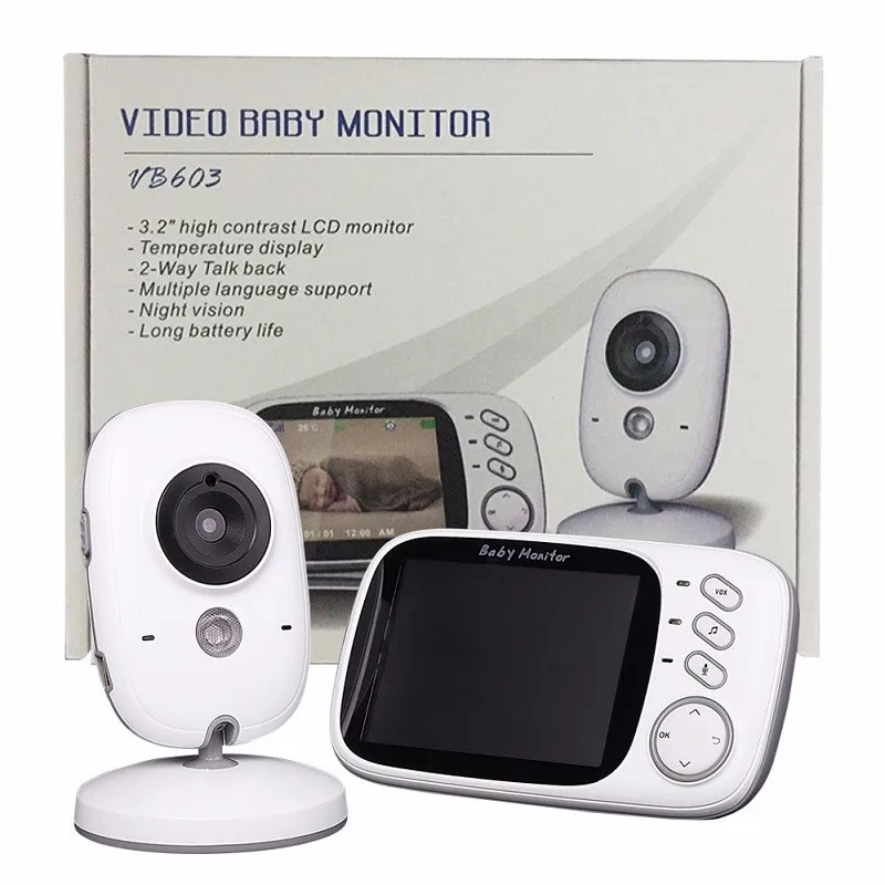 VB603 2.4G Wireless Video Baby Monitor with 3.2 Inches LCD 2 Way Audio Talk Night Vision Surveillance Security Camera Babysitter