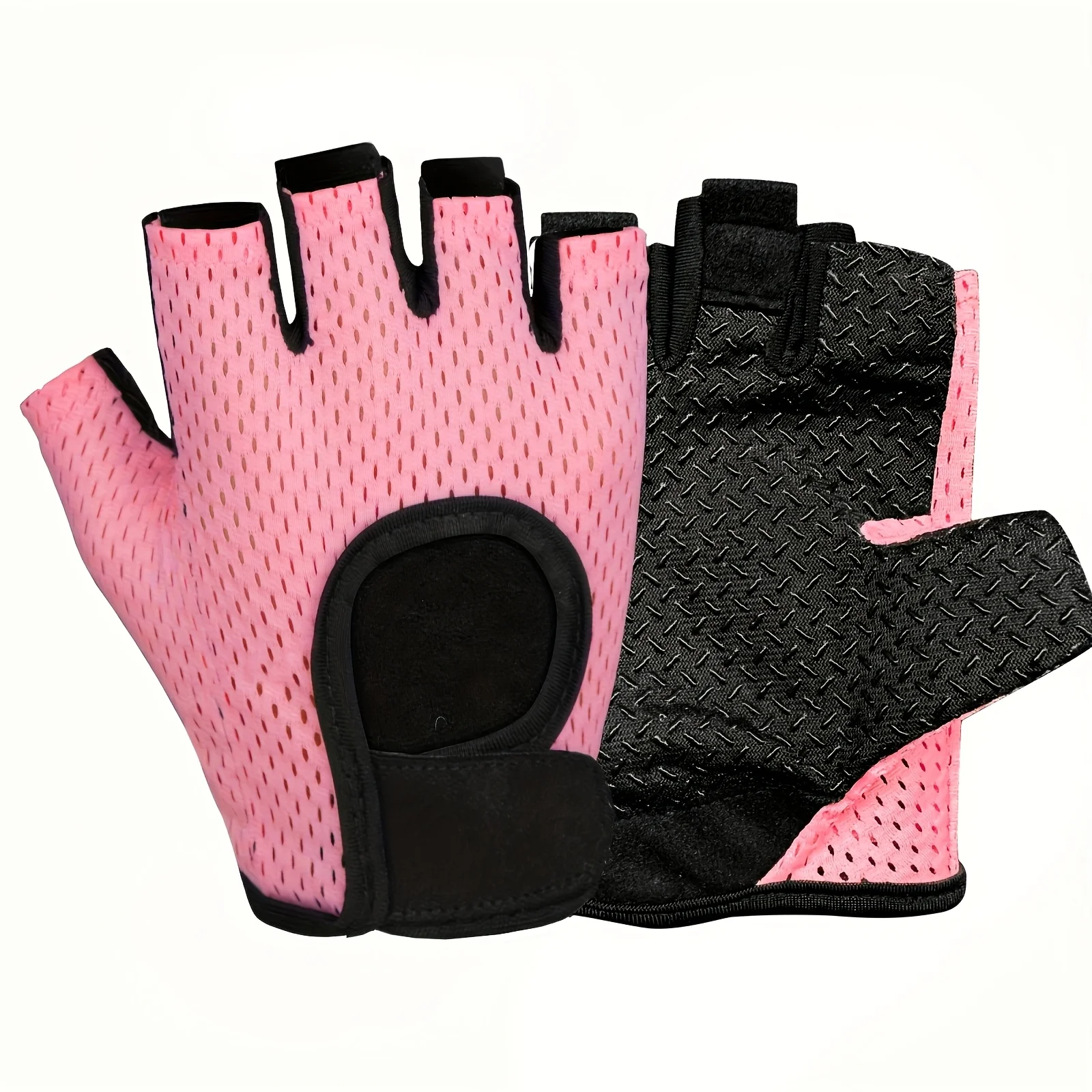 4/6 Pairs of Lightweight And Breathable Polyester Fitness Gloves for Women - Non-Slip Grip, Easy on And Off, Fingerless Design Suitable for Weightlifting, Fitness Training, Cycling, And Daily Outings (Solid Color), Fitness Accessory